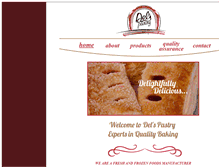 Tablet Screenshot of delspastry.com